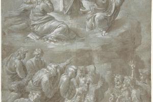 素描合集-Biagio Pupini--The Transfiguration, after Raphael