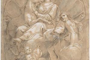素描合集-Marcantonio Franceschini--Allegorical Figure