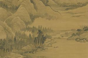 仿巨然山水