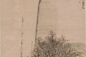 人物山水图立轴