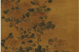 菊石图立轴