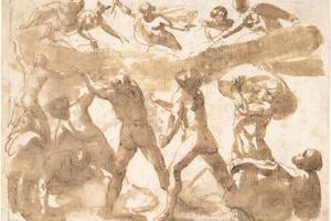 素描合集-attributed to Francesco Allegrini--Battle of the Titans