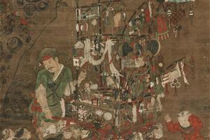 货郎图轴