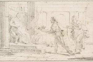 素描合集-Giovanni Battista Tiepolo--Illustration for a Book Soldiers 2