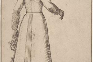 素描合集-Melchior Lorck--A Woman from Altmark