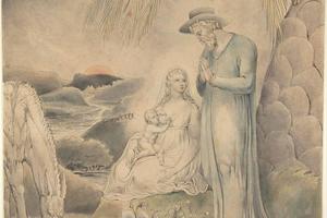 素描合集-William Blake--The Rest on the Flight into Egypt