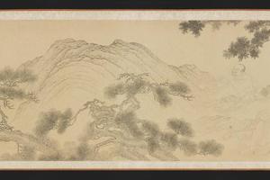 白描罗汉图卷（下部）