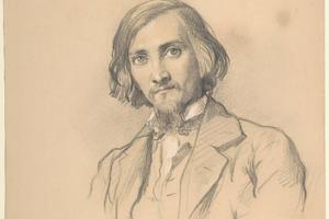 素描合集-Karl-Rudolphe-Henrich Lehmann--Portrait of Anton Heinrich Springer