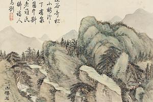 山水册页12开-董诰山水册页-画册