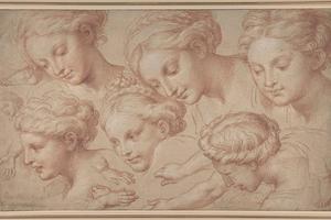 素描合集-Michel Corneille the Younger--Copies after Raphael