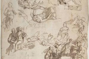 素描合集-Paolo Veronese--Studies for The Allegories of Love