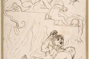 素描合集-Guercino--A Diablerie