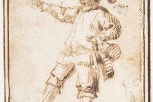 素描合集-attributed to Francesco Allegrini--Study of an Actor