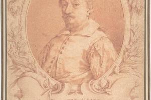 素描合集-Attributed to Sempronio Subissati--Portrait of Francesco Albani