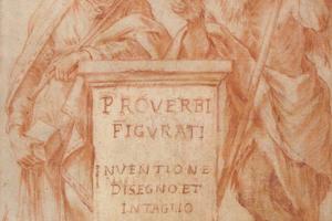 素描合集-Giuseppe Maria Mitelli--Allegorical Figures of Experience and Time