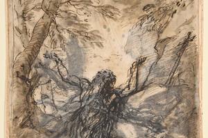 素描合集-Salvator Rosa--St. Paul, Hermit