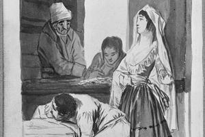 素描合集-Goya--Generosity versus Greed
