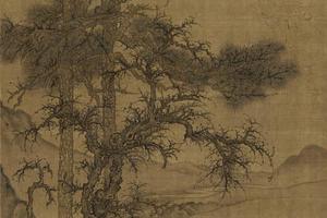 寒林平野图（明人绘）