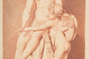 素描合集-Louis Claude Vassé--Venus Teaching Cupid to Use His Bow
