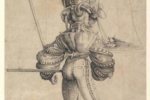 素描合集-Urs Graf--The Bearer of the Banner of the Canton Glarus