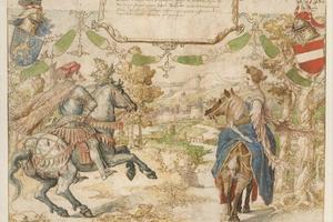 素描合集-Bernard van Orley--Otto, Count of Nassau and his Wife Adelheid van Vianen
