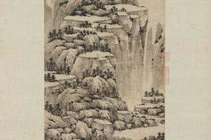 溪山草阁图