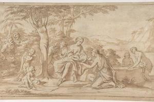 素描合集-Marcantonio Franceschini--The Birth of Adonis
