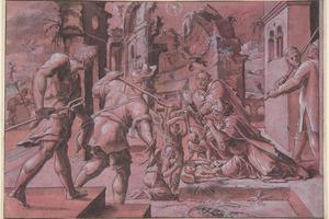 素描合集-Master of Liechtenstein--Adoration of the Shepherds