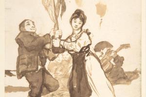 素描合集-Goya--Provincial Dance, from Images