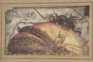 素描合集-School of Raphael--Tapestry Cartoon Fragment