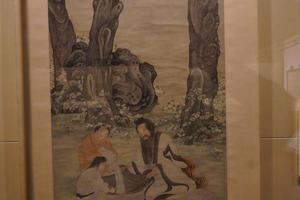 漉酒图轴