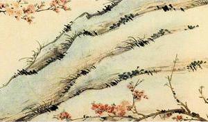 桃花春燕圖