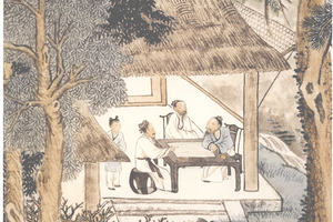 蓬莱仙奕（局部）