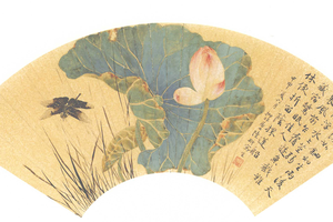 蜻蜓莲花图