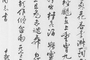草书毛泽东《蝶恋花·答李淑一》词