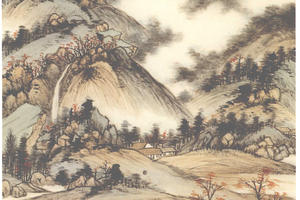 拟黄子久秋山图