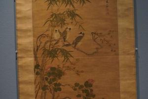 喜上梅梢图轴