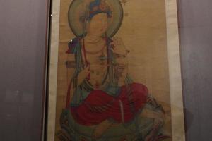 临摹初唐供养菩萨图轴