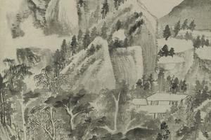 溪山樾馆图轴