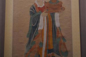 临摹五代近事女图轴