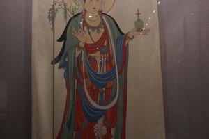 临摹盛唐净水大士图轴