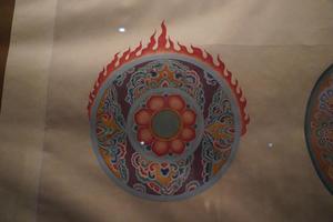 临摹佛光图轴