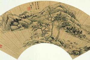 昆山道中图扇页