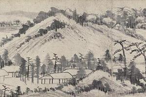 仿米五洲山图卷