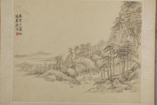 吴麐仿古山水册