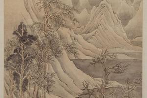 王翚、杨晋合作山水图轴