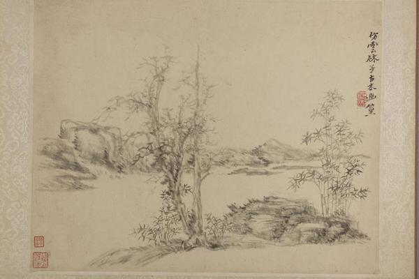 吴麐仿古山水册
