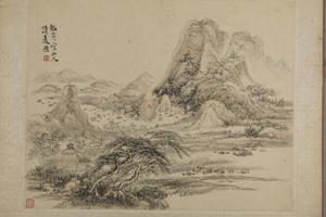 吴麐仿古山水册