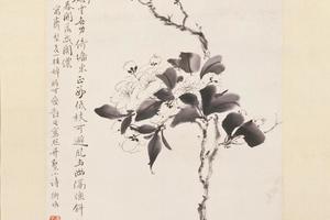 陈师曾梨花图轴