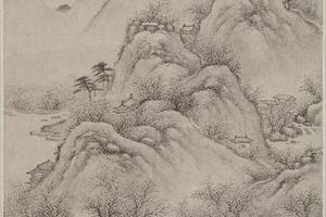 徐枋仿李成山水轴